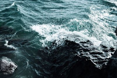 Full frame shot of water in sea