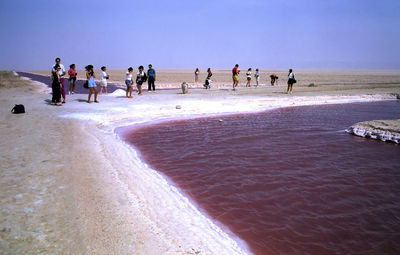 Group of people on beach