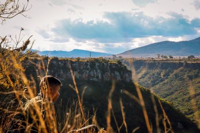 Man on mountain