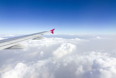 Airplane flying in sky