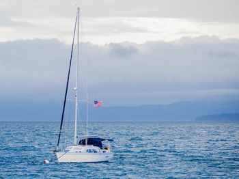 Scenic view of sea against sky