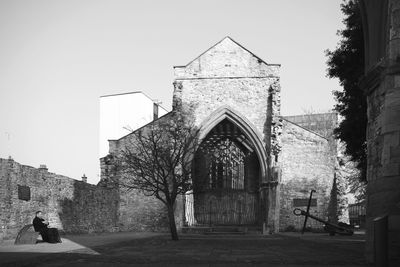 View of cathedral against clear sky