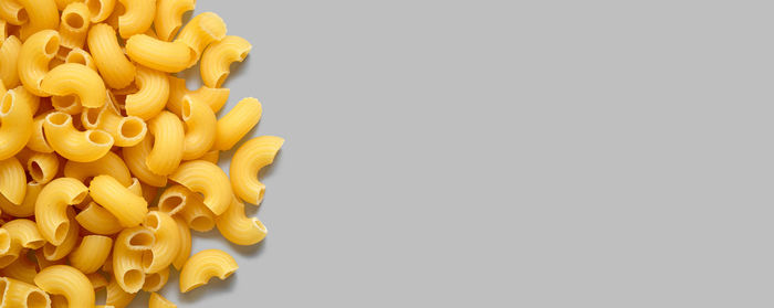 Close-up of pasta against white background