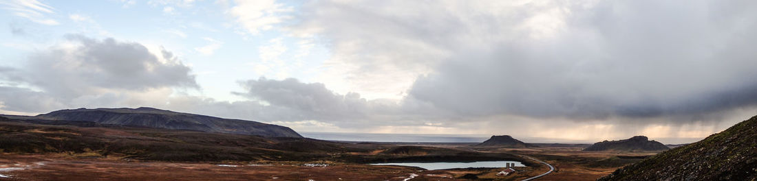 Panoramic view of landscape against sky