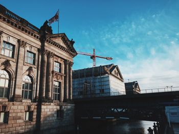 Low angle view of building against sky