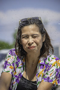 Portrait of a smiling young woman