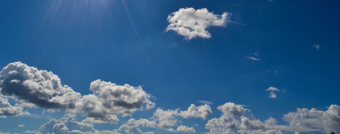 Low angle view of clouds in sky