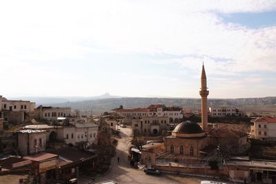 Aerial view of village