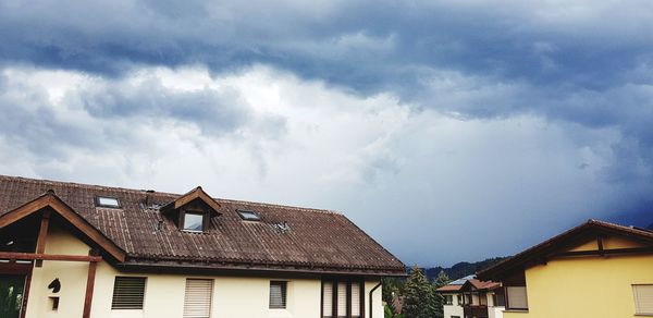 Low angle view of building against sky