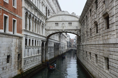 View of bridge over canal