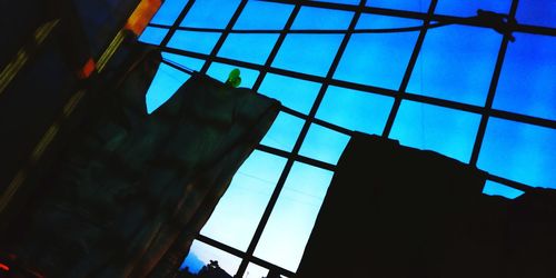 Low angle view of skylight against sky