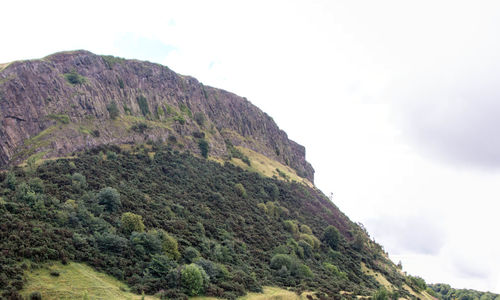 Low angle view of mountain against sky