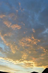 Low angle view of dramatic sky