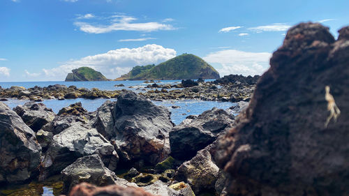 Scenic view of sea against sky