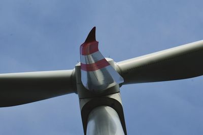 Low angle view of blue sky