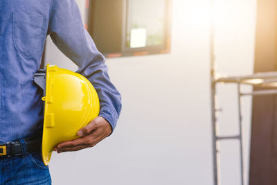 Man working at construction site