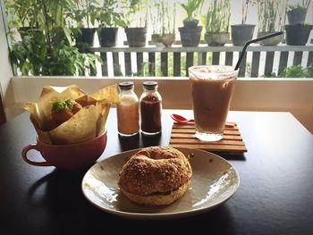 Close-up of served food