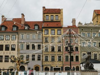 Low angle view of buildings against sky
