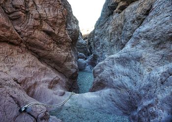 Box canyon with colorful rock