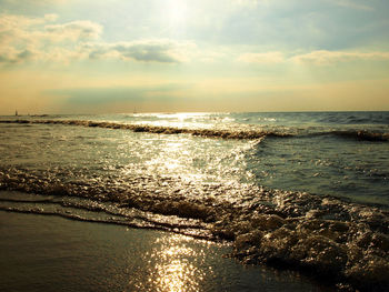 View of calm sea against sky