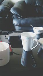 Coffee cup on table