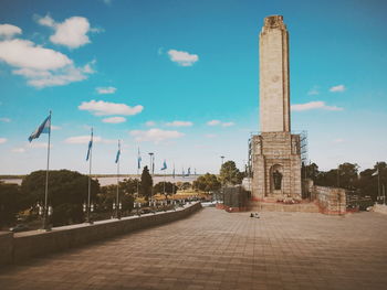 View of historical building against cloudy sky
