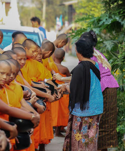 Children in temple