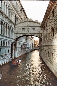 View of canal along buildings