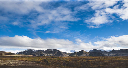 Scenic view of landscape against sky