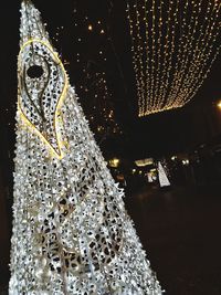 Close-up of illuminated christmas decoration