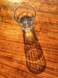 Close-up of food on wooden table