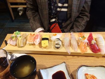 Food on table