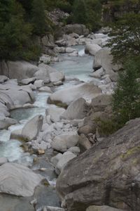 River flowing through rocks