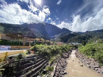 Panoramic view of landscape against sky