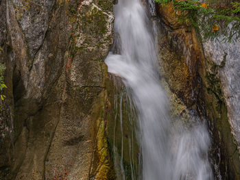 Scenic view of waterfall
