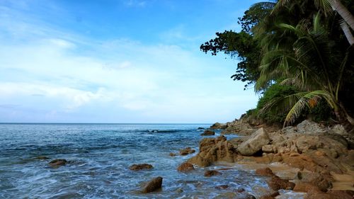 Scenic view of sea against sky