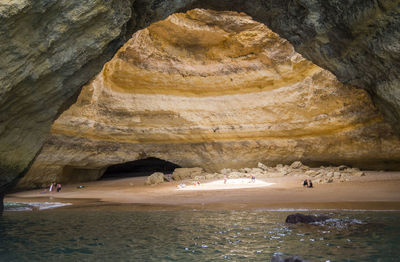 Rock formations in sea