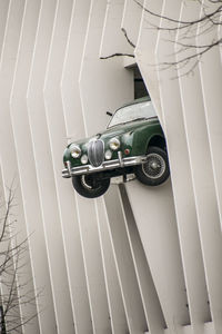 Close-up of vintage car door