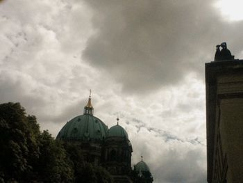 Church against cloudy sky