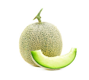 Close-up of bananas against white background