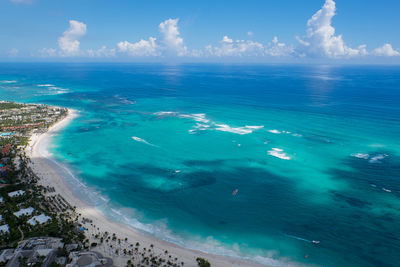 Aerial view of seascape