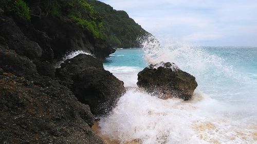 Scenic view of sea against sky