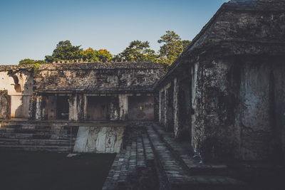 Old ruin against clear sky