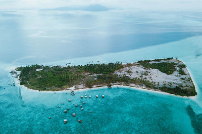 High angle view of swimming pool