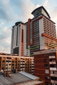 Low angle view of buildings against sky