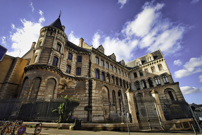 Low angle view of historical building against sky