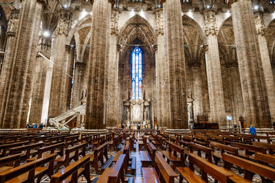 Panoramic view of cathedral of historic building