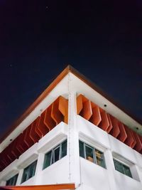 Low angle view of building against clear sky