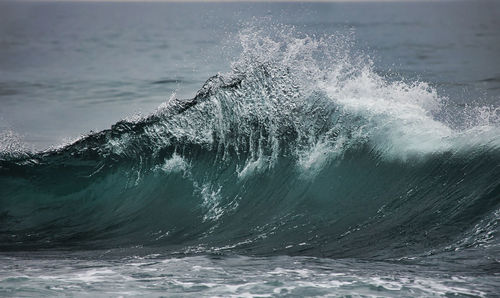 Water splashing in sea