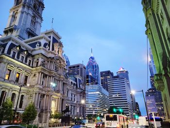 Low angle view of buildings against sky
